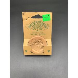 Vintage 1996 Shaker Hearth Terra Cotta Cookie Press